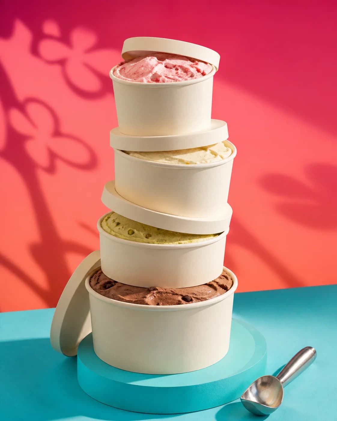 Cuatro formatos de helado familiar