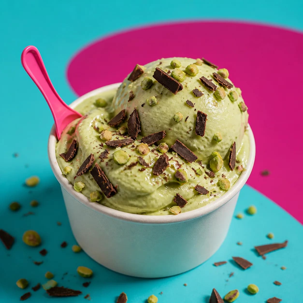 Helado sabor Pistacho Choco