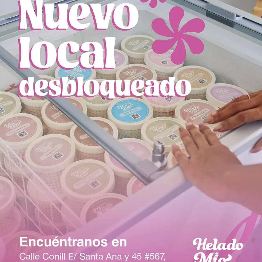Publicación de Helado Mío en Instagram
